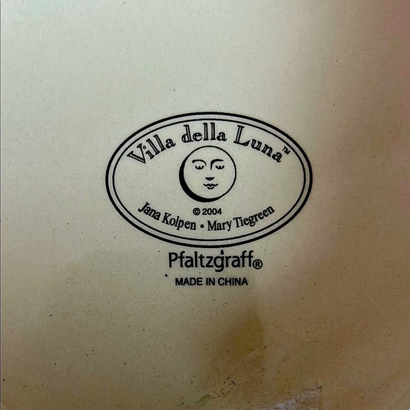 Pair of Pfaltzgraff Villa della Luna Luncheon Plates – Hand-Painted - Picture 5 of 8